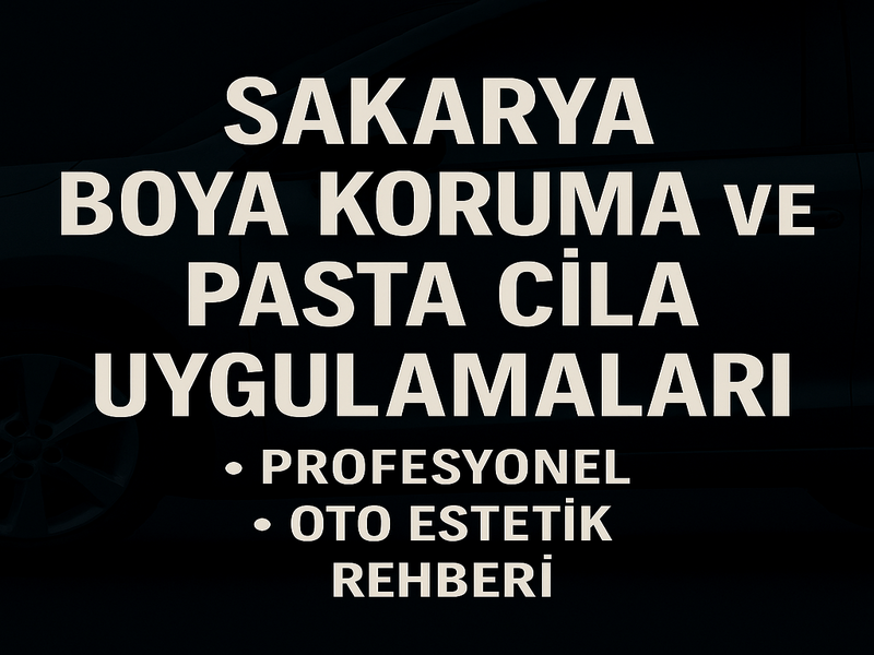 Sapanca Boya Koruma ve Pasta Cila Uygulamaları